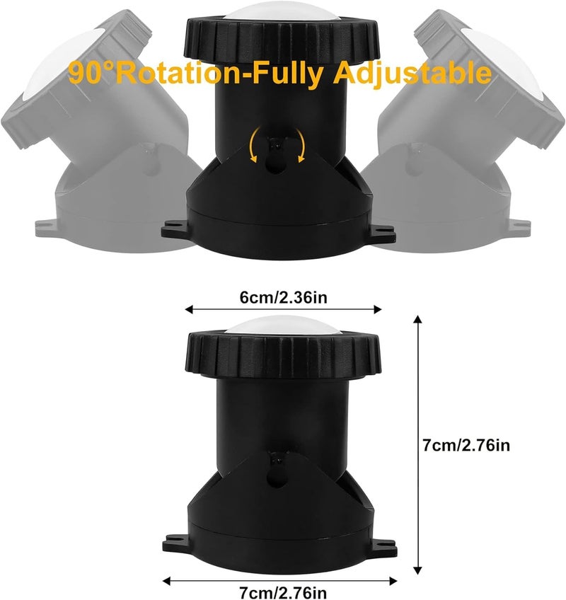 yoosuml RGB Pond Lights, Submersible LED Fountain Light with Timer, Colored Yard Spot Lights Waterproof Outdoor Spotlights for Yard Landscape Water Pond Fountain Waterfall, 4 in Set - Image 4